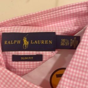 Polo Ralph Lauren Oxford dress shirt (Pink Gingham).
